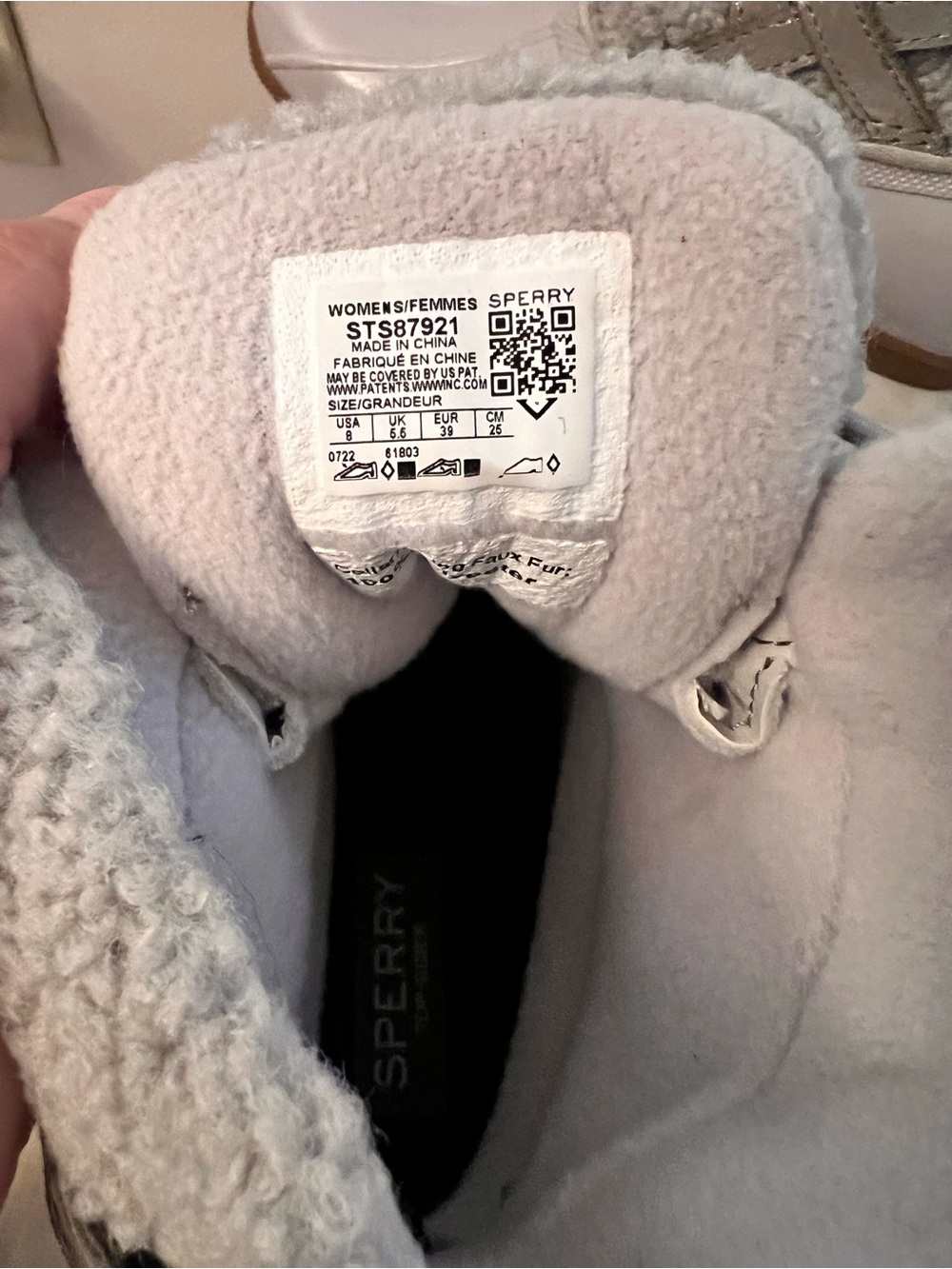Sperry Light Gray Sherpa Duck Boots - Picture 7 of 8